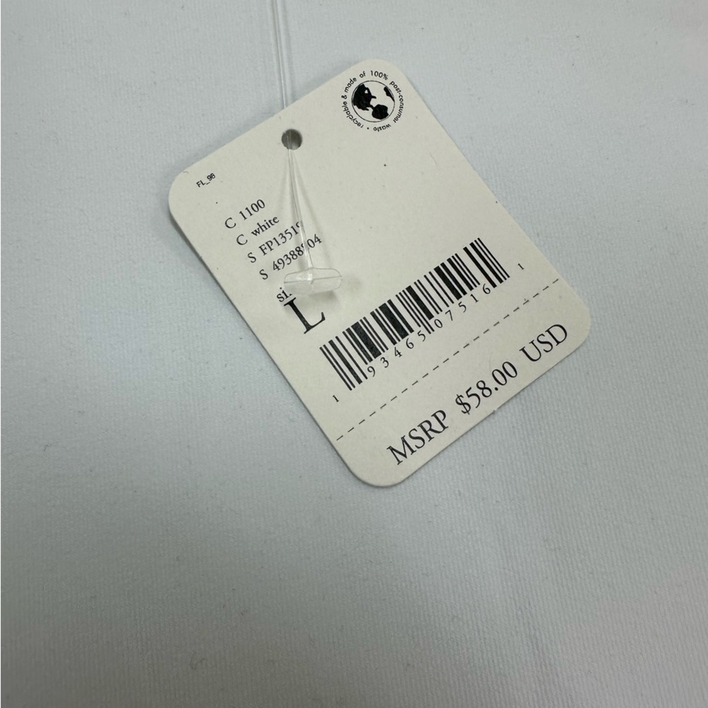Intimately Free White Truth or Square Bodysuit Size Large - Picture 9 of 11